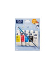 Blister 5 Tubes De Gouache - 20 Ml + 1 Pinceau - Lefranc Bourgeois Blister 5 Tubes De Gouache - 20 Ml + 1 Pinceau - Lefranc Bourgeois