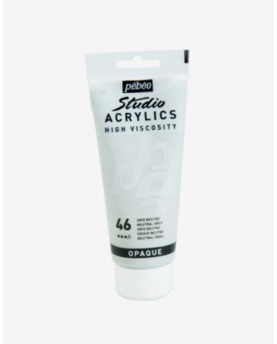 Peinture Acrylique Pébéo Studio - 100 ML - Gris Neutre 46