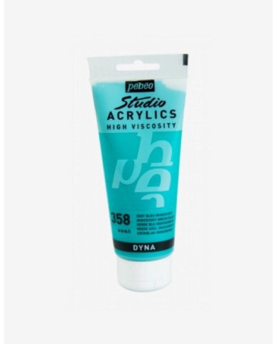 Peinture Acrylique Pébéo Studio - 100 ML - Vert Bleu 358