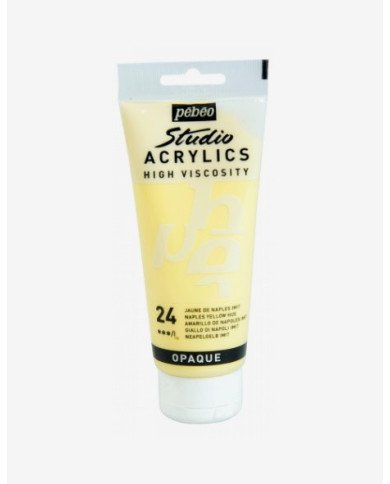Peinture Acrylique Pébéo Studio - 100 ML - Jaune De Naples 24