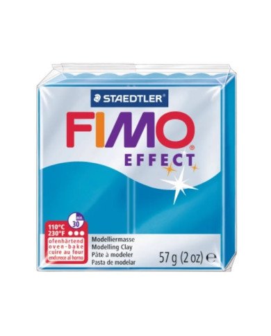 Pate Fimo Effect Translucide Bleu 374- 57G STAEDTLER Pate Fimo Effect Translucide Bleu 374- 57G STAEDTLER