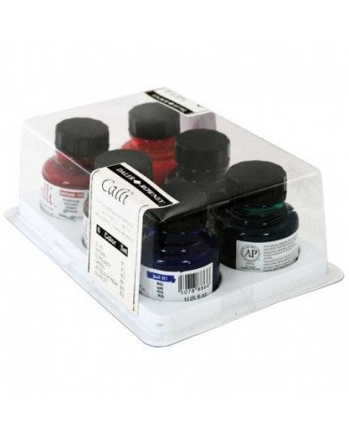 Set De 6 Encre Calligraphie 29,5 ML Calli - Daler-Rowney Set De 6 Encre Calligraphie 29,5 ML Calli - Daler-Rowney