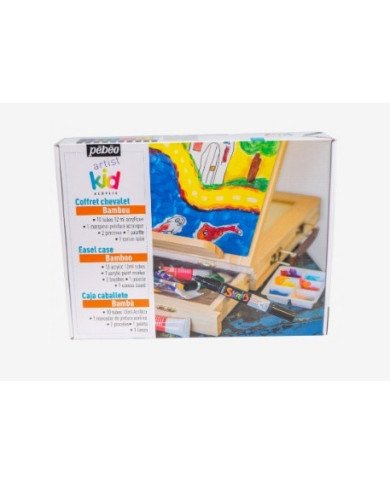 Coffret Chevalet Artist Kid Peinture Acrylique + Outils PEBEO Coffret Chevalet Artist Kid Peinture Acrylique + Outils PEBEO