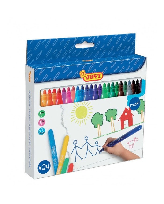 Boite 24 Feutres Maxi Lavables JOVI