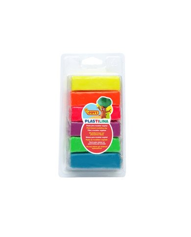 Pate À Modeler Plastilina Fluo Blister 6 Pains De 25G Pate À Modeler Plastilina Fluo Blister 6 Pains De 25G