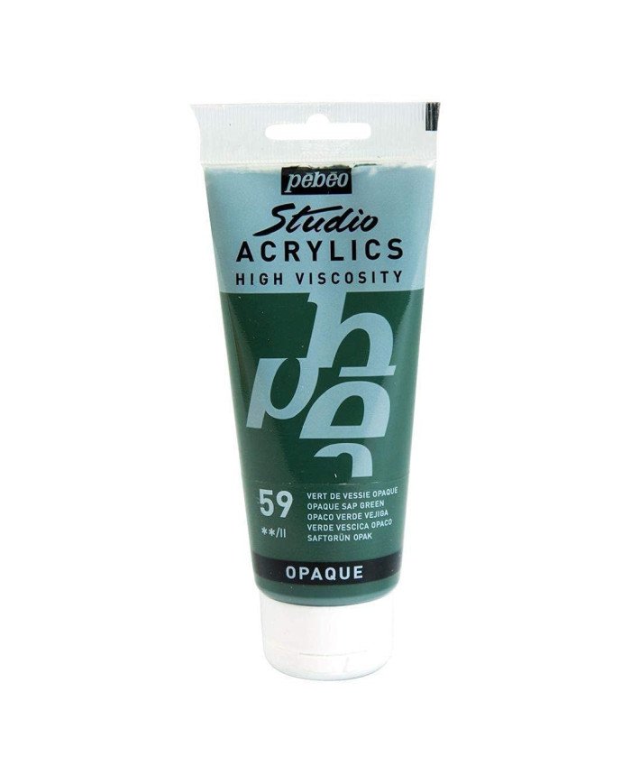 Peinture Acrylique Pébéo Studio - 100 ML - Vert De Vessie 59