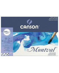 Bloc Montval - 18x25 CM - 300G 12F - Grain Fin CANSON