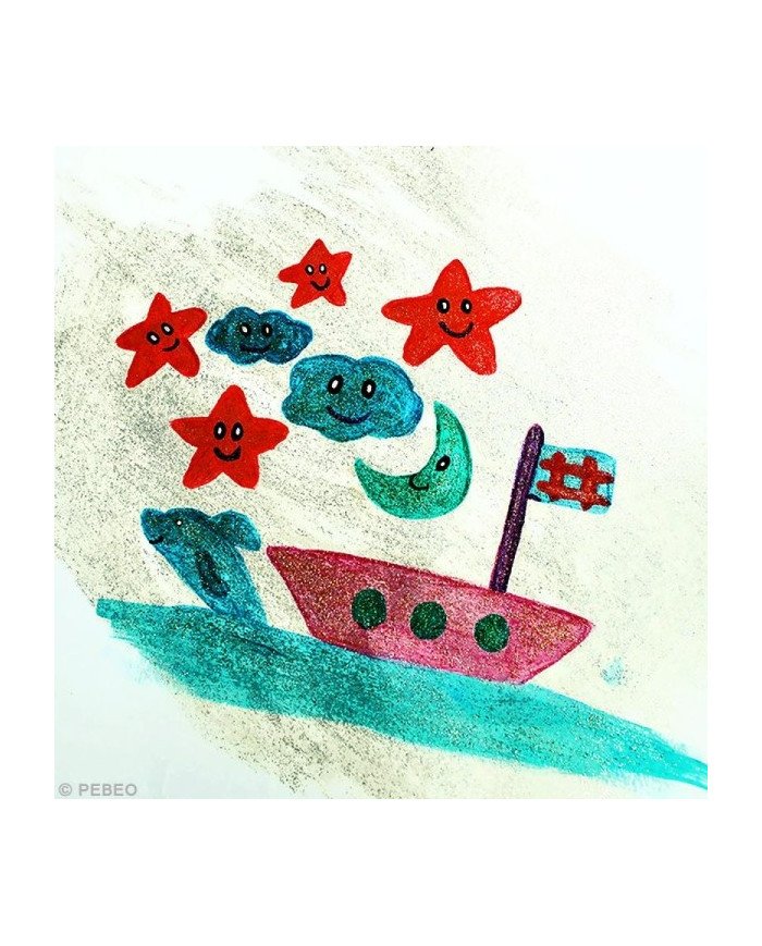 Kit Découverte Peinture Glitter 6 Tubes 20 ML PEBEO