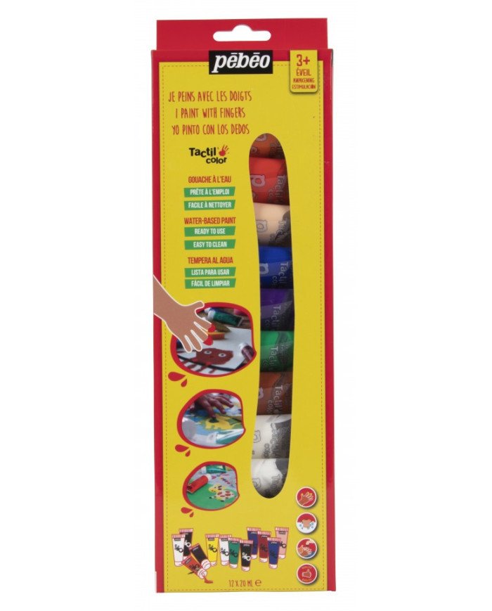 Kit Découverte Peinture Aux Doigts 12*20ML PEBEO