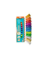 Kit Acrylique Couleurs Pailletées 12*20ML PEBEO