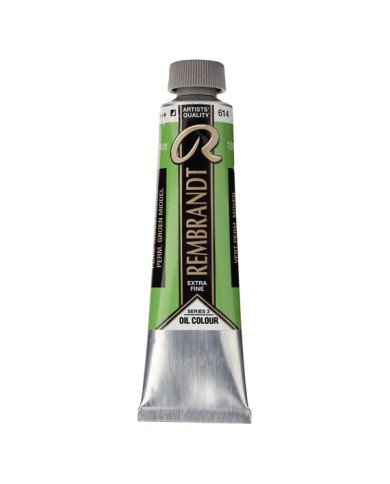 Peinture A L'Huile - Rembrandt - 40ML - Vert Permanent Moyen 614
