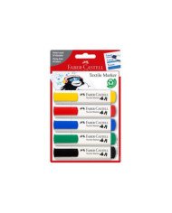 Blister De 5 Marqueurs Pour Tissu Faber Castell Blister De 5 Marqueurs Pour Tissu Faber Castell