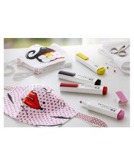 Blister De 5 Marqueurs Pour Tissu Faber Castell