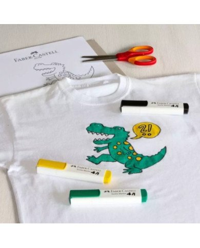 Blister De 5 Marqueurs Pour Tissu Faber Castell Blister De 5 Marqueurs Pour Tissu Faber Castell