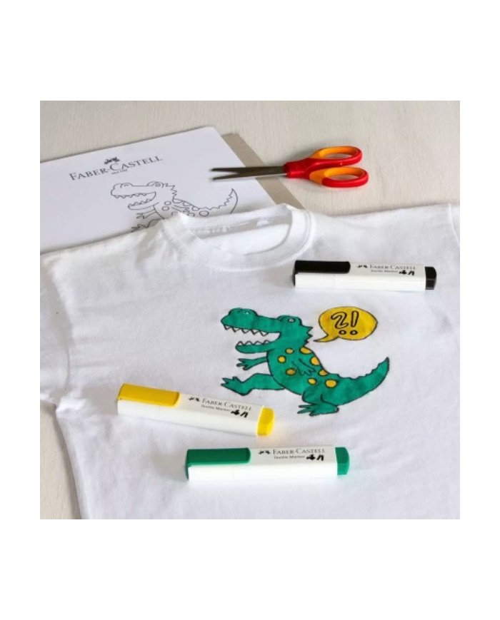 Blister De 5 Marqueurs Pour Tissu Faber Castell