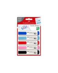 Blister De 5 Marqueurs Pour Tissu Faber Castell