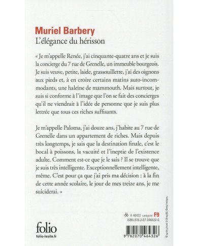 L'élégance du hérisson