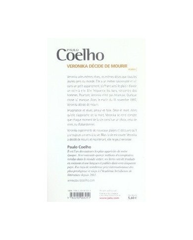 Veronika décide de mourir - Paulo Coelho