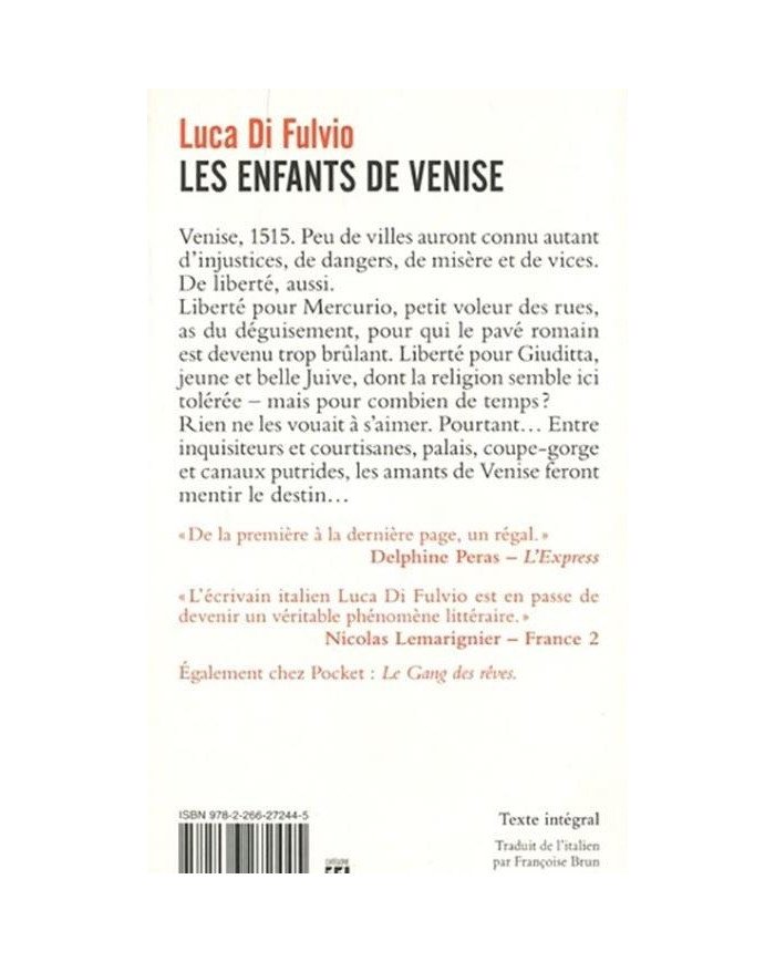 Les enfants de venise - Luca Di Fulvio
