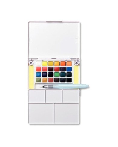 SAKURA KOI Kit De Peinture Aquarelle De Poche - 24 Couleurs