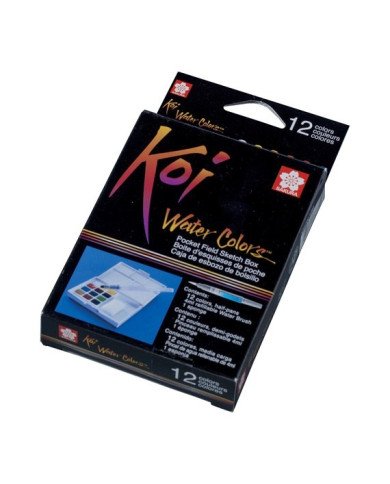SAKURA KOI Kit De Peinture Aquarelle De Poche -12 Couleurs