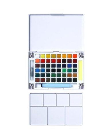 SAKURA KOI Kit De Peinture Aquarelle de Poche - 48 Couleurs