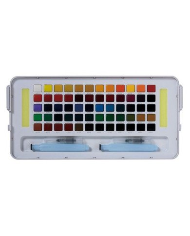 SAKURA KOI Boite de Peinture Aquarelle - 60 Couleurs