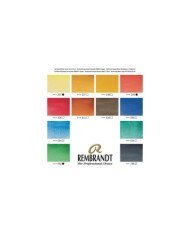 Aquarelle Extra Fine REMBRANDT 12 Couleurs + Pinceau