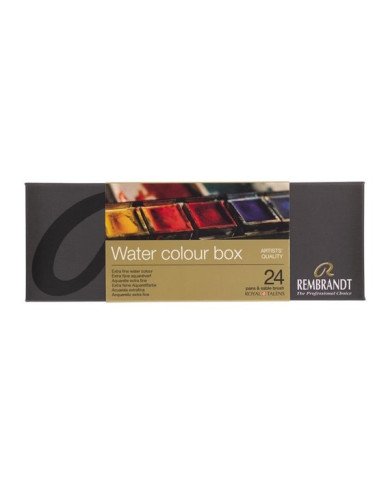 Aquarelle Extra Fine REMBRANDT 24 Couleurs + Pinceau