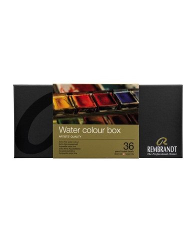 Aquarelle Extra Fine REMBRANDT 36 Couleurs + Pinceau