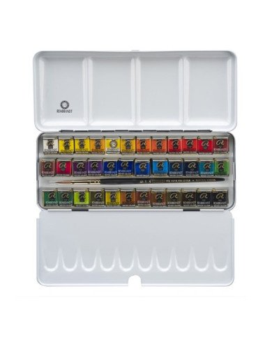 Aquarelle Extra Fine REMBRANDT 36 Couleurs + Pinceau