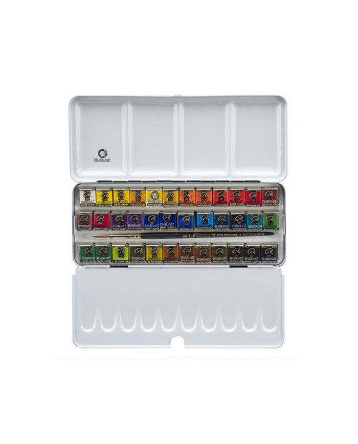 Aquarelle Extra Fine REMBRANDT 36 Couleurs + Pinceau