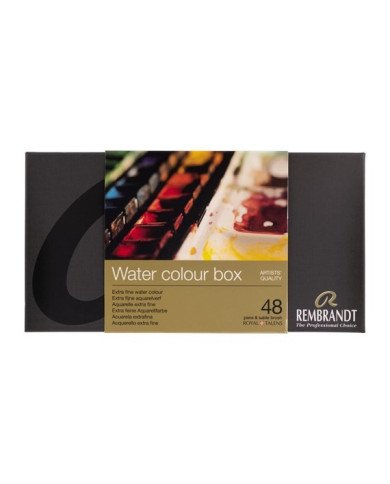 Aquarelle Extra Fine REMBRANDT 48 Couleurs + Pinceau