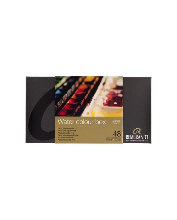Aquarelle Extra Fine REMBRANDT 48 Couleurs + Pinceau