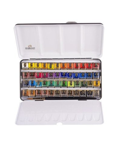 Aquarelle Extra Fine REMBRANDT 48 Couleurs + Pinceau