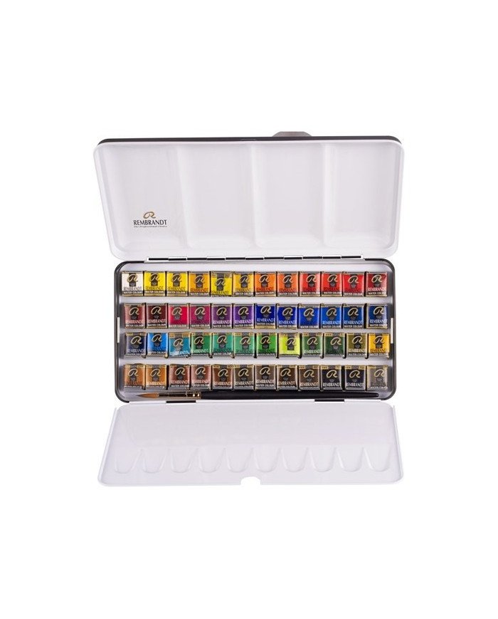 Aquarelle Extra Fine REMBRANDT 48 Couleurs + Pinceau