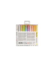 10 Feutres Brushpen Ecoline Pastel - Talens