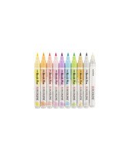 10 Feutres Brushpen Ecoline Pastel - Talens
