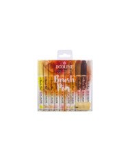 10 Feutres Brushpen Ecoline Peau - Talens