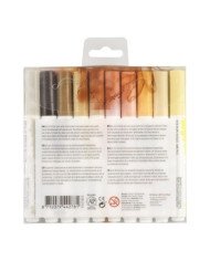 10 Feutres Brushpen Ecoline Peau - Talens