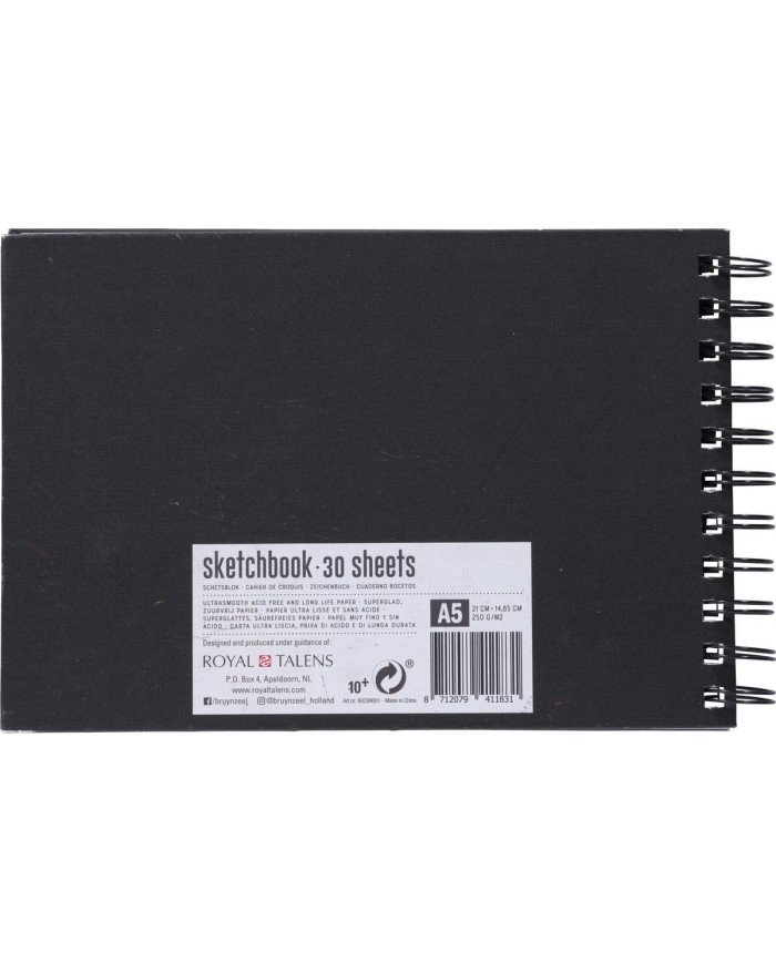 Bruynzeel Bloc de Croquis A5 - 250g/m² - 30 Feuilles