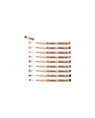 Étui de 9 Brush Pen Pigma Pinceau Couleurs Assorties SAKURA