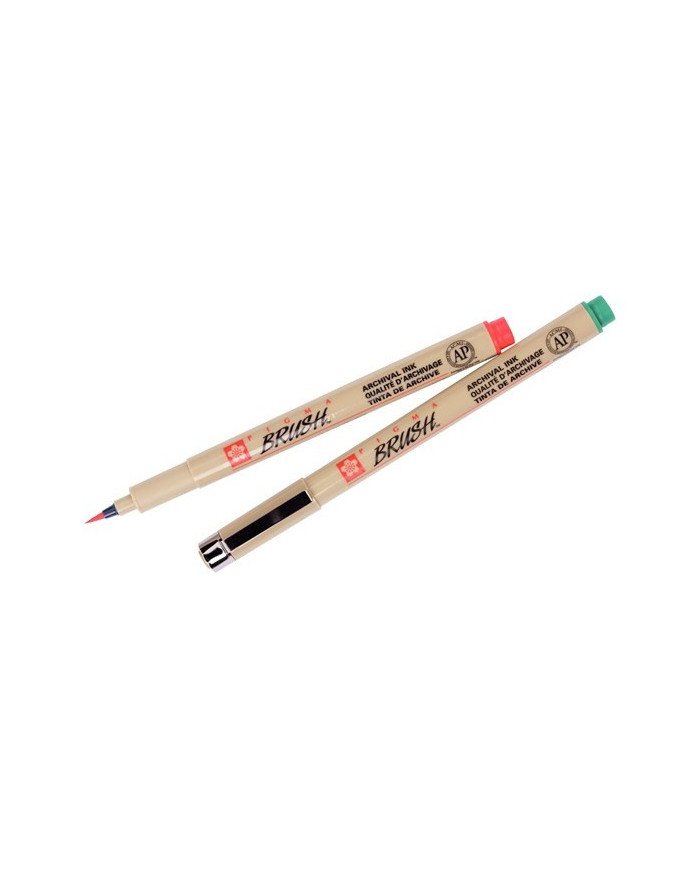 Étui de 9 Brush Pen Pigma Pinceau Couleurs Assorties SAKURA