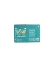 Puzzle Mappemonde Boite Métal 48Pièces APLI