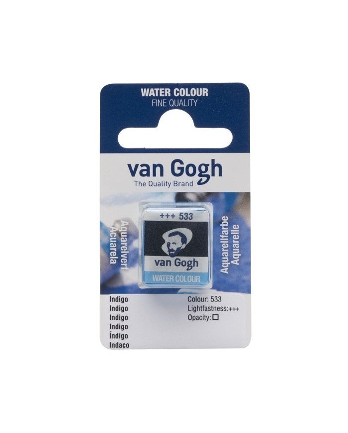 Peinture Aquarelle Fine Demi-Godet - 533 Bleu Indigo