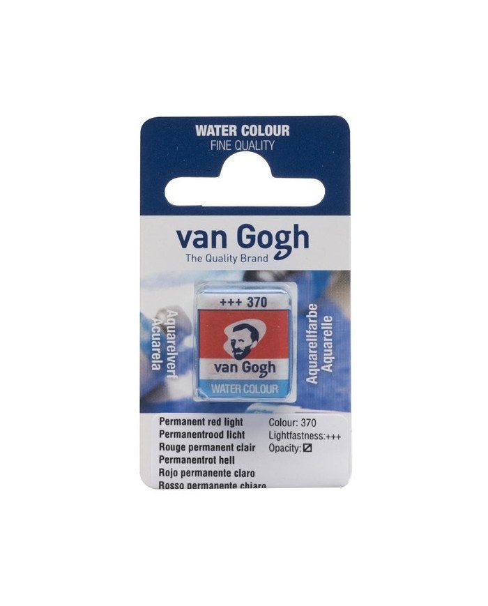 Peinture Aquarelle Fine Demi-Godet - 370 Rouge Permanent Clair