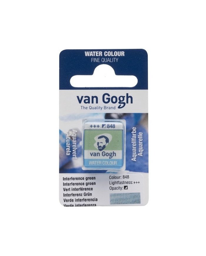 Peinture Aquarelle Fine Demi-Godet - 845 Vert Interférence 848