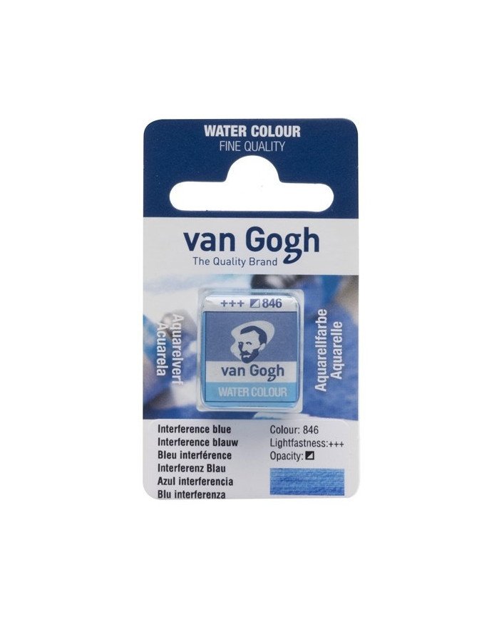 Peinture Aquarelle Fine Demi-Godet - 846 Bleu Interférence