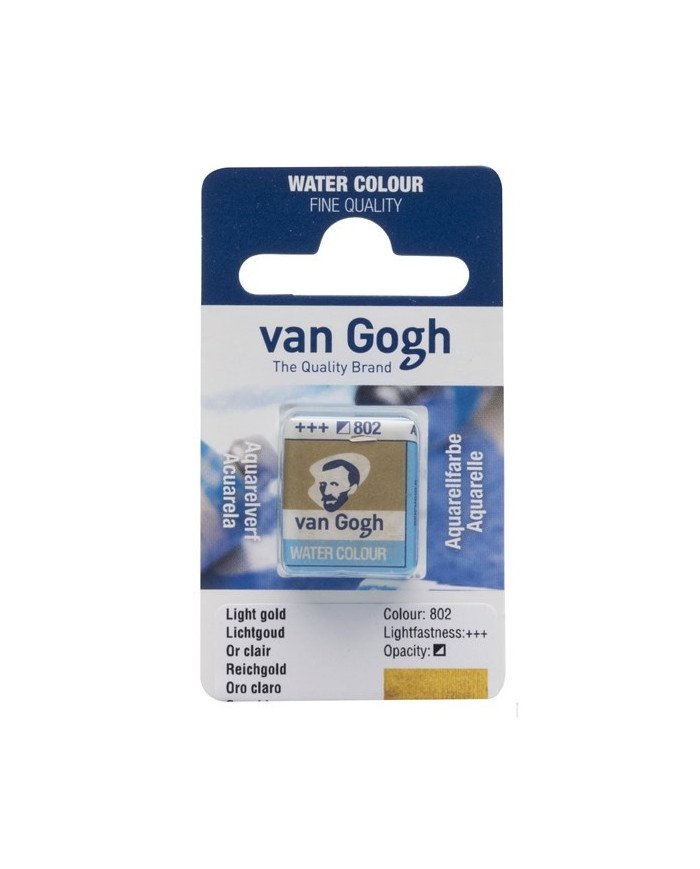 Peinture Aquarelle Fine Demi-Godet - 802 Or Clair