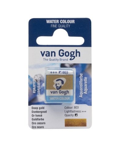 Peinture Aquarelle Fine Demi-Godet - 803 Or Foncé